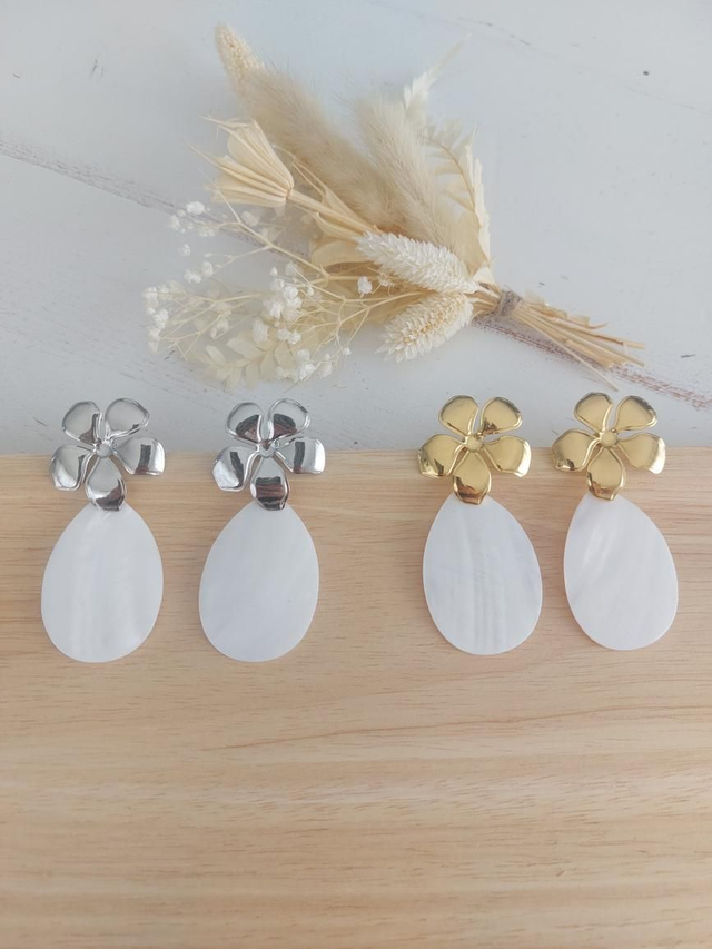 Boucles d&#039;oreilles Anthéa fleur