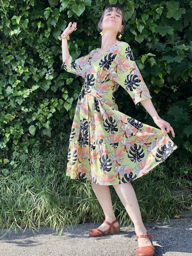  Robe Folkado lin Tilleul