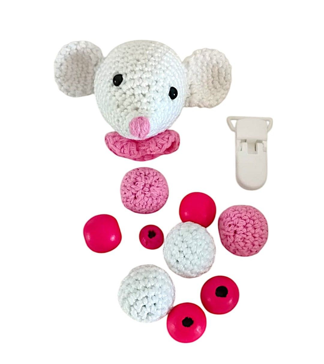 Attache-sucette souris à personnaliser