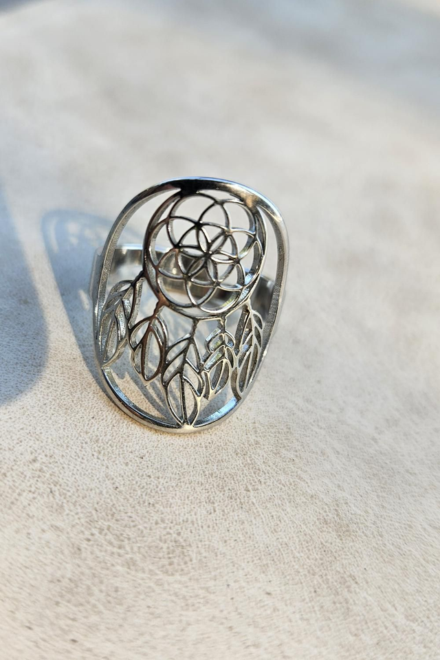 7 - bague acier inox attrape reve 