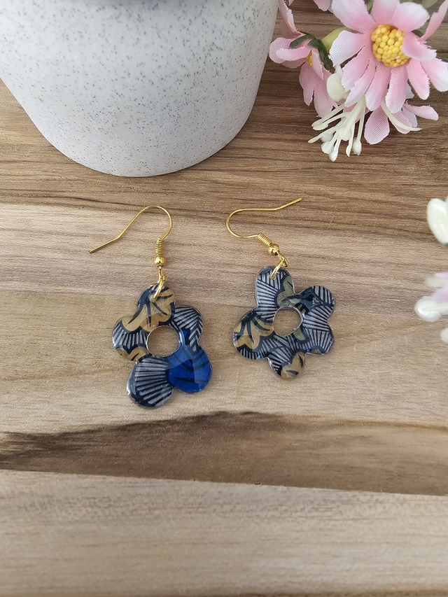 ZOE - &quot;Éclat Wax&quot; – Pendentifs en Résine avec motif Africain🗿​