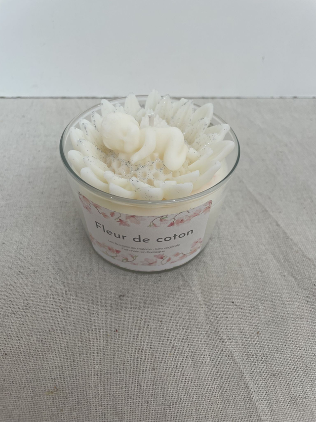 Bougie "petit ange" parfum fleur de coton