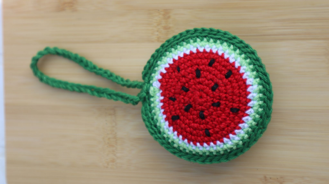 Bijou de sac rond – Imprimé Pastèque