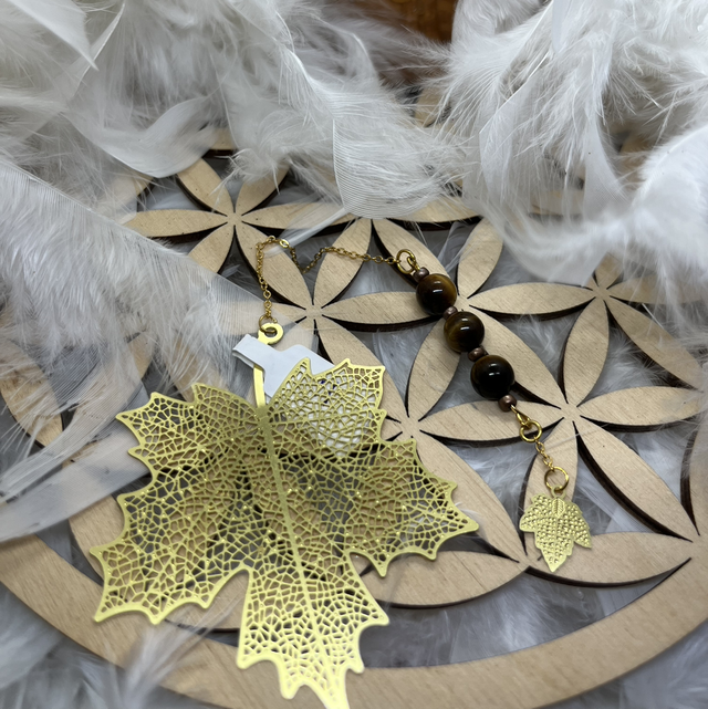 Marque page œil de tigre 