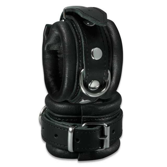 XX-DREAMSTOYS Leder-Handfessel schwarz