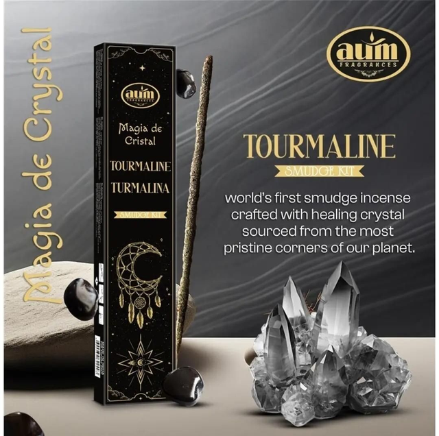 Aun Magia de cristal Turmalina 20gr+ gristales