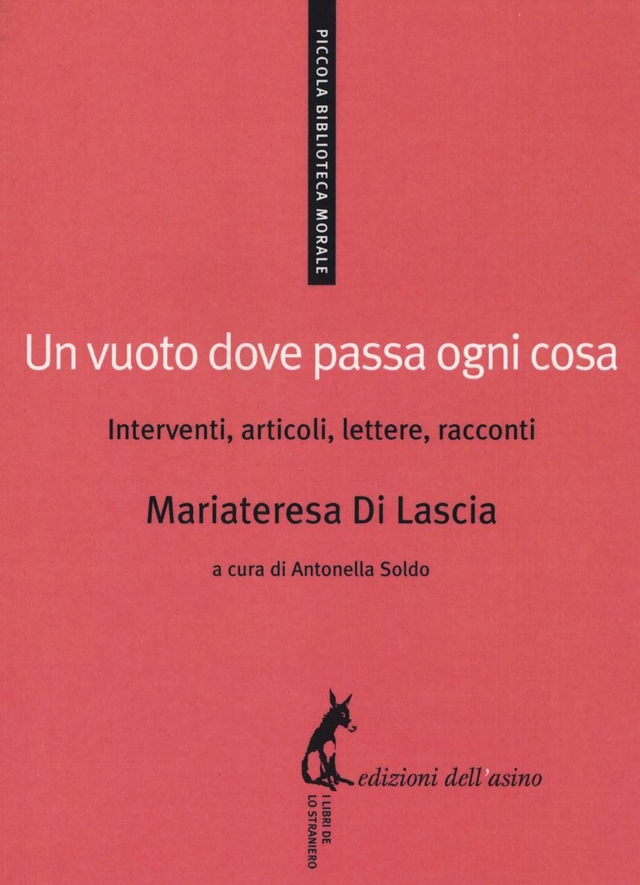 Di Lascia Mariateresa - Un vuoto dove passa ogni cosa. Interventi, articoli, lettere, racconti