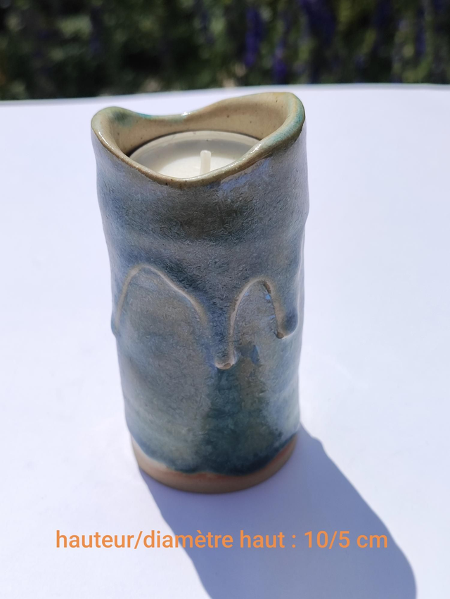 Petit vase fausse bougie