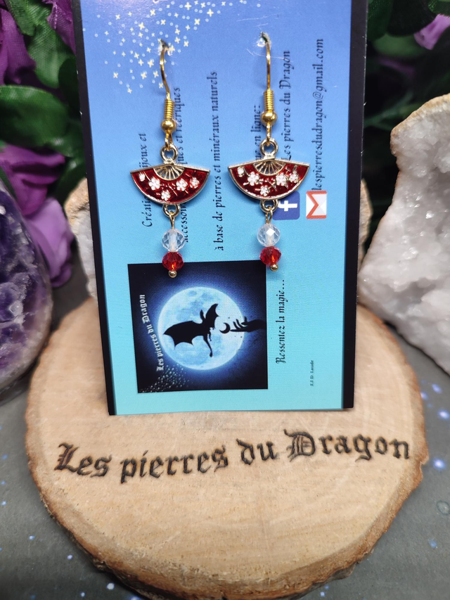 Boucles d'oreilles Souffle de Cristal 