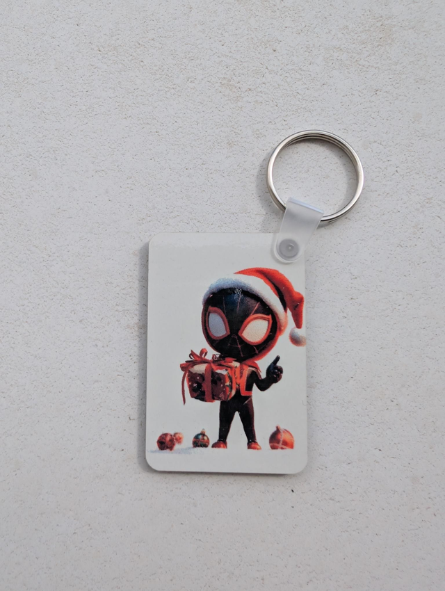 Portes clés sublimation spidey noir 