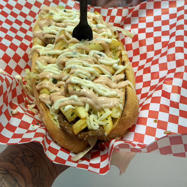 Loaded steak sandwich 