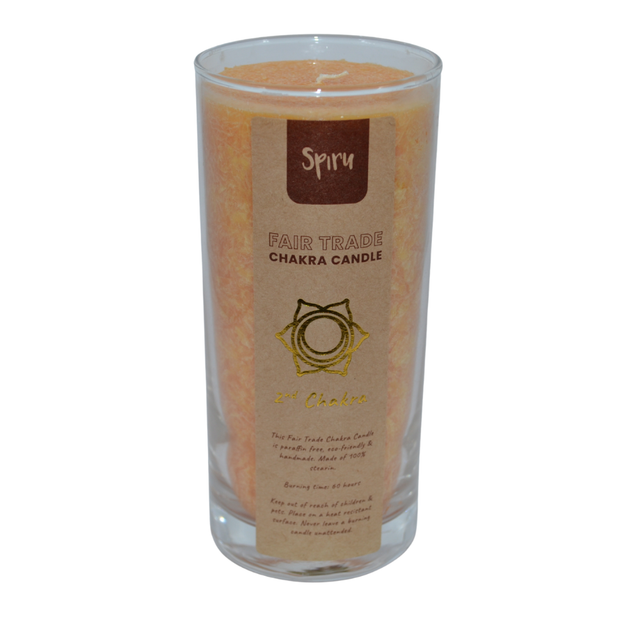 Bougie Spiru - Chakra Sacré (Non parfumée)