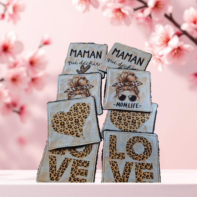 Carré coton réutilisable