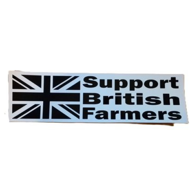 Support British Farmers Car Sticker Decal