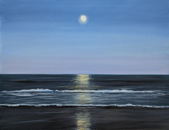 Moonlit sea
