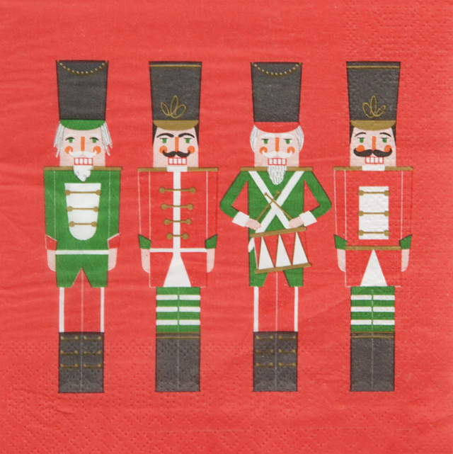 Christmas Nutcracker Napkins - pack of 20