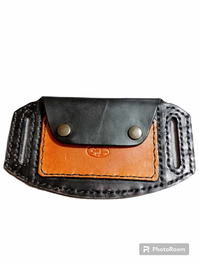 Portefeuille de ceinture - Noir et fauve