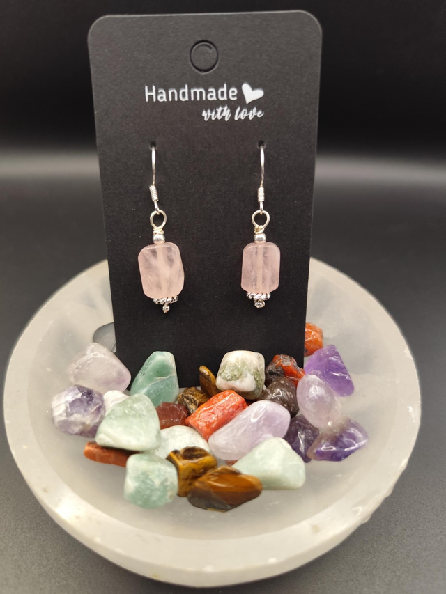 Rose Quartz earrings