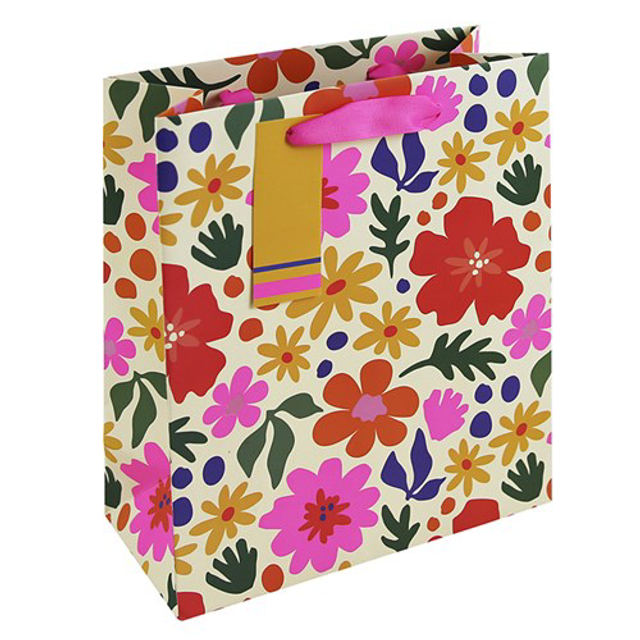 Gift Wrap Gift Bag Bright Floral Medium 