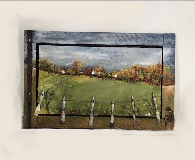 Acrylbild Collage „Herbst Impression“