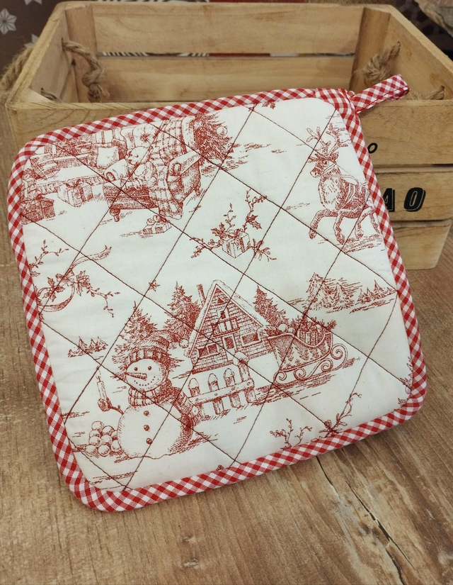 Manique de cuisine- Bonhomme de neige