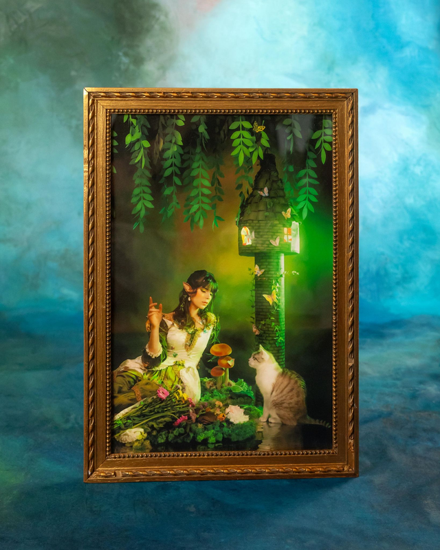 Tirage "La Tour aux Papillons" encadré