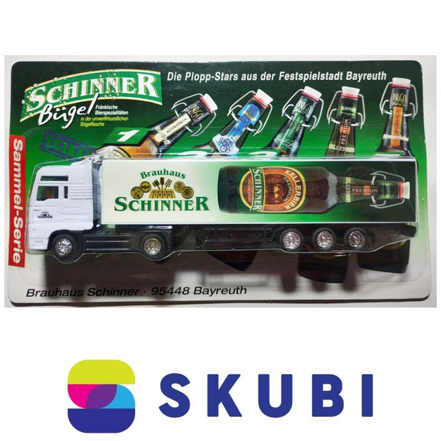 Reklamní kamion s návěsem MAN -Brauhaus Schinner - Kellerbier Premium - model 1:87 H0