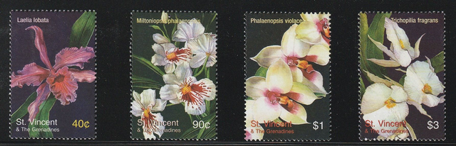 St.Vincent &amp; Grenadines 2003 Flowers,Orchids Set MNH