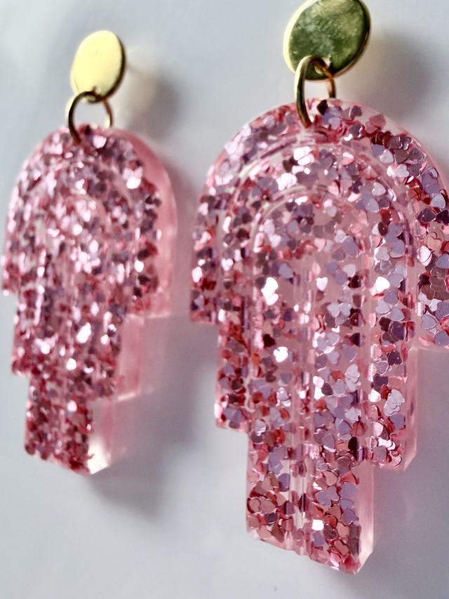 MIAMI rose à paillettes