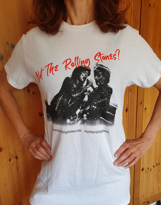 Not The Rolling Stones White T shirt
