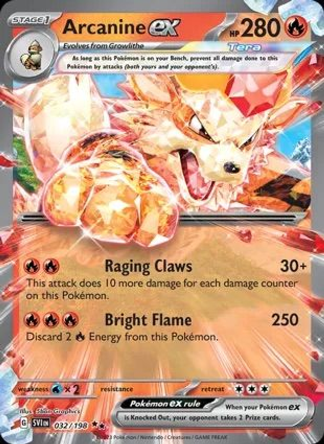 Arcanine EX - 032/198 (Double Rare)
