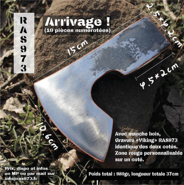 Hache style Vikings personnalisable