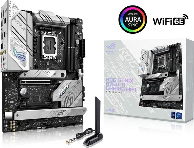 02.2.0080 – Scheda Madre ASUS ROG Strix B760‑A Gaming WiFi D4 – ATX gaming estetico con WiFi per Intel 12ª/13ª/14ª Gen