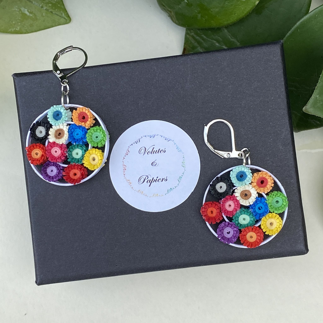 Millefiori multicolore rond