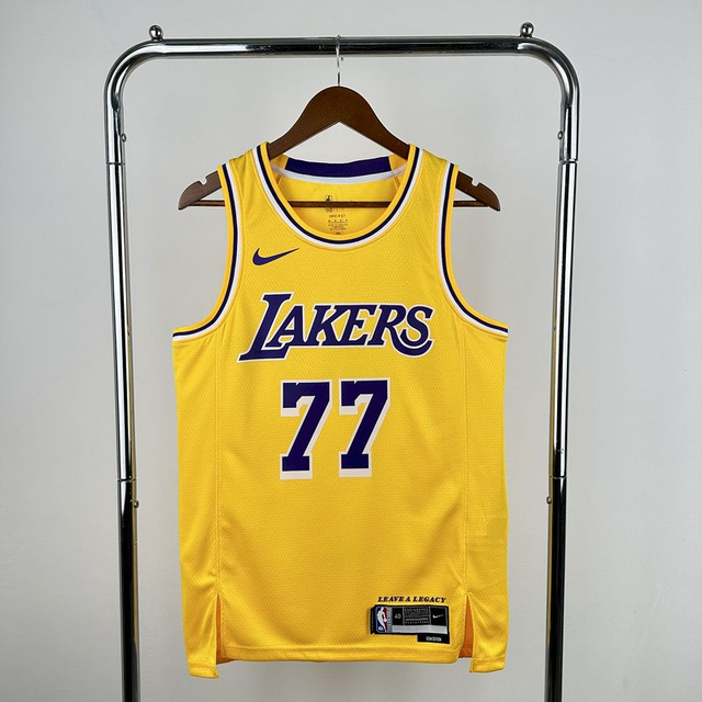 Camiseta NBA Los Angeles LAKERS (Dončić #77) 