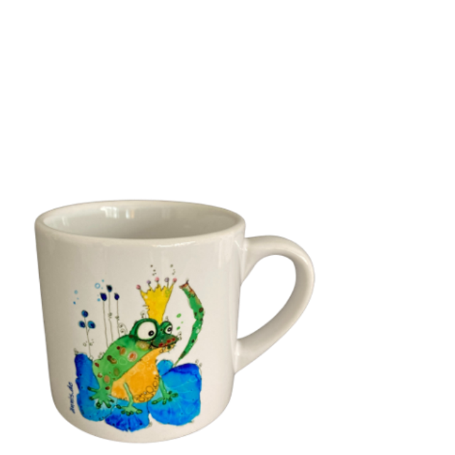Keramiktasse "Froschkönig"