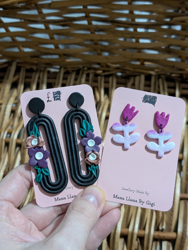 Polymer clay earrings  7