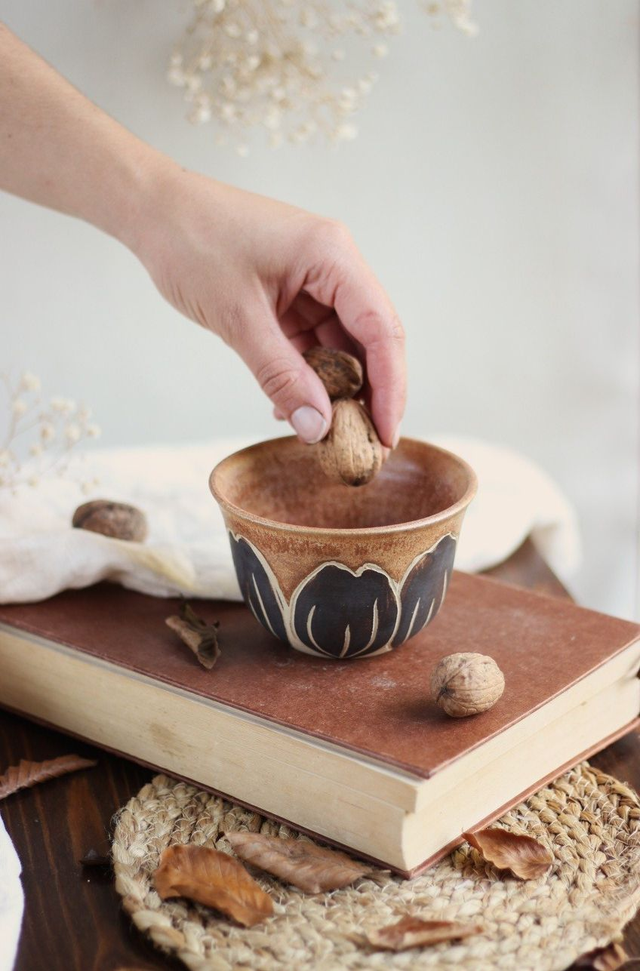 Petit bol &quot;tulipe noire&quot; 15cl 