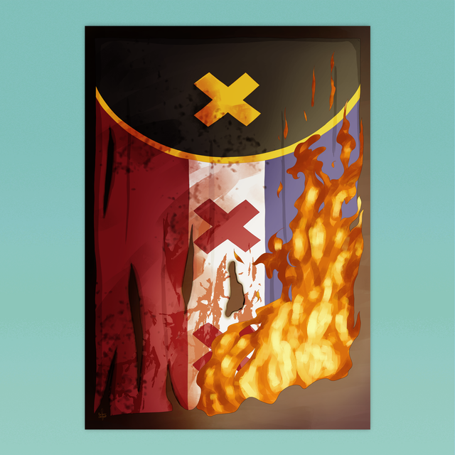 Burning L&#039;Manberg Print