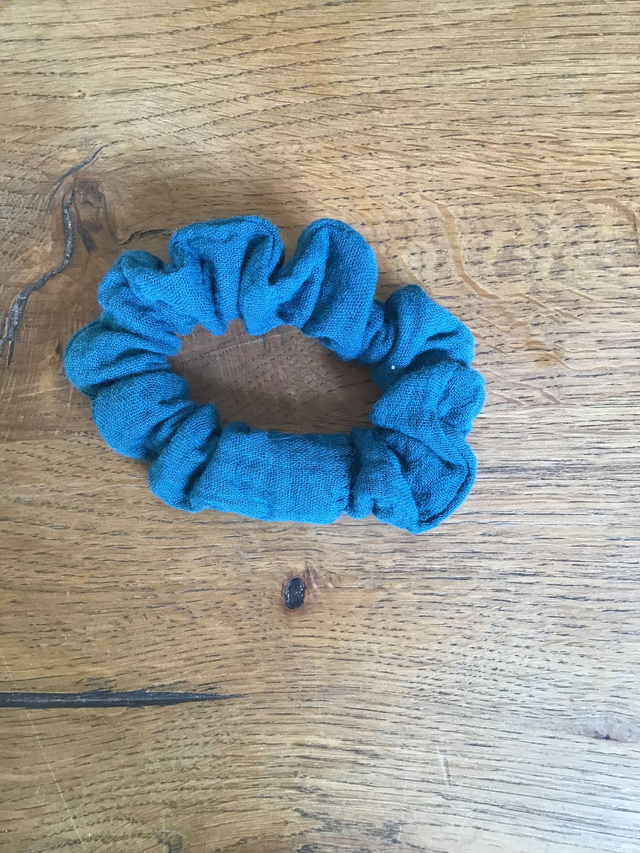 Chouchou bleu pétrole 