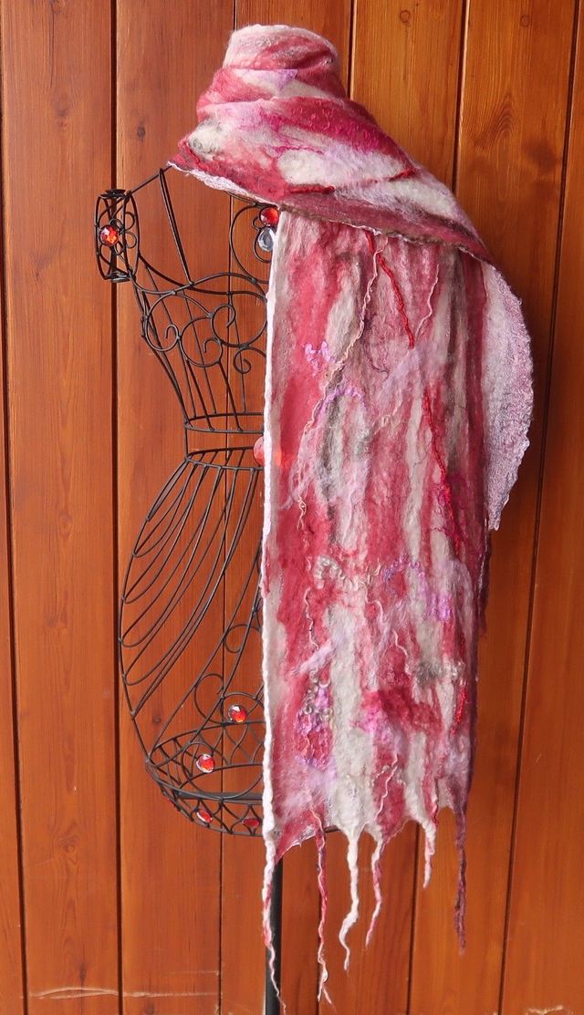 Nuno Felted Silk Scarf