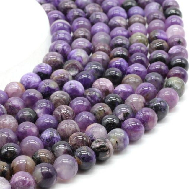 "Charoïte" - fil de perles