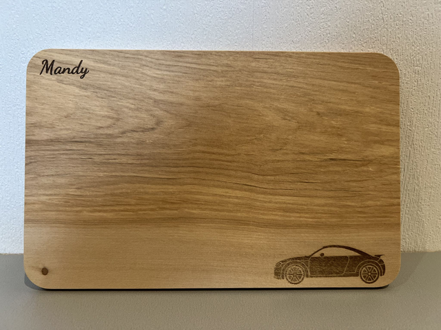 personalisiertes Frühstücksbrettchen