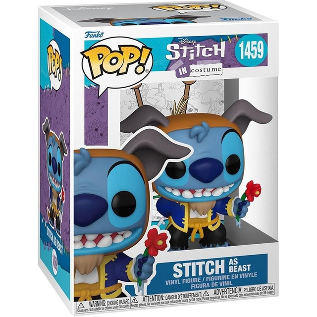 Funko POP! Disney: Stitch In Costume As Beast Vinyl Figure