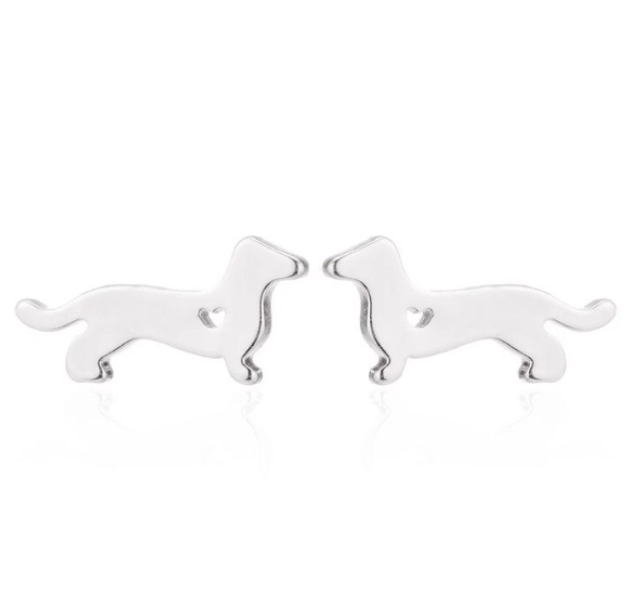 Sausage Dog Stud Earrings
