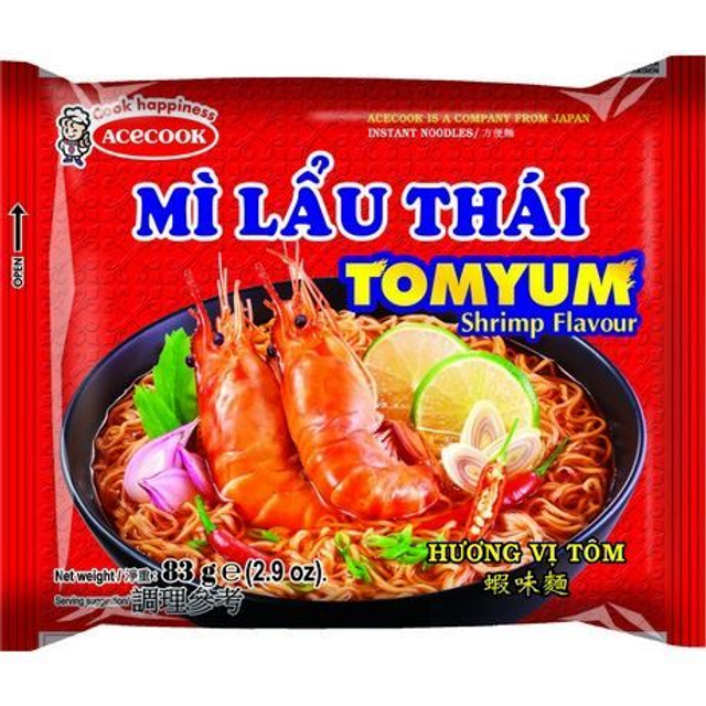 Acecook MILAUTHAI Instant Noodle (Mì ăn liền) (Box 30stk)