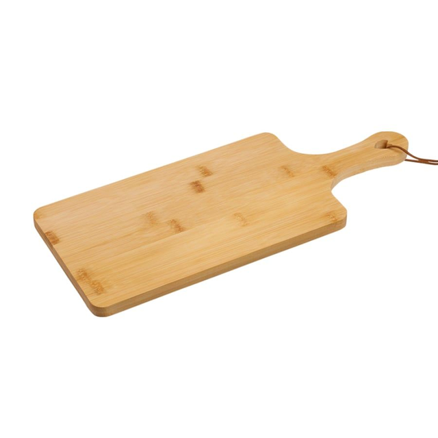KESPER Bambus Schneidebrett mit Herz-Ausschnitt – Servierbrett 42x17 cm, nachhaltig & dekorativ aus FSC®-zertifiziertem Holz