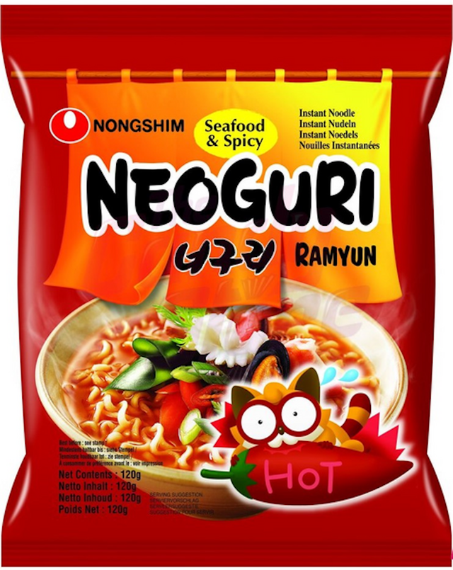 Nongshim Instant Noodles - Seafood &amp; Spicy Neoguri