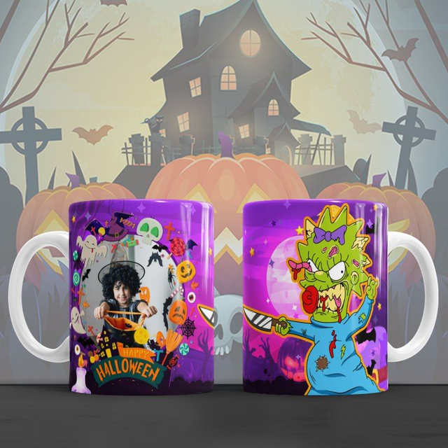 Tazza halloween  12 ( nome + foto )