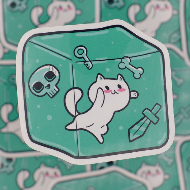 Single Sticker - Dungeon Kittens - Gelatinous Kitty - ca. 7x7 cm